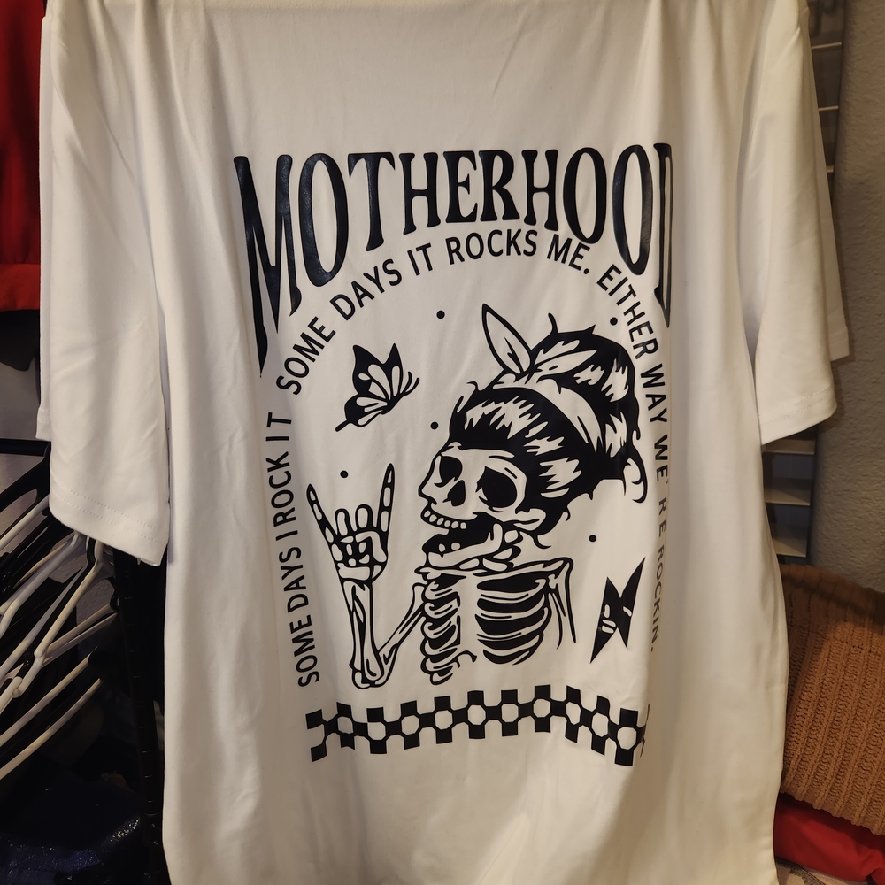 White Graphic Kids Shirt